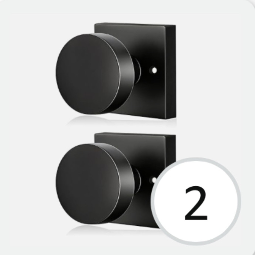 HIMEETIME Matte Black Dummy Door Knob - 2 pack - Picture 10 of 10